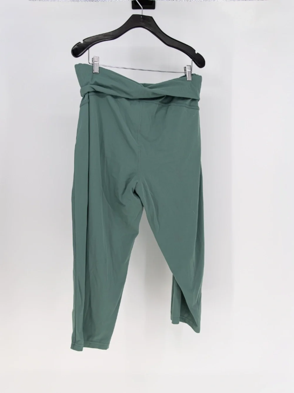 Lululemon Women's Align Ribbed Waist Cropped Jogger Pants Tidewater Teal 12